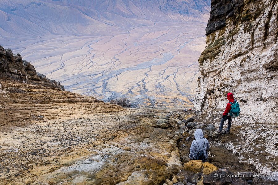 The terrifyingly steep Ol Doinyo Lengai volcano in Tanzania