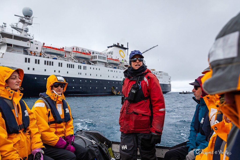 Passengers on a Falkland Islands and South Georgia cruise.