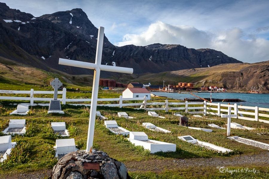 The cemetery at Grytviken, South Georgia Island