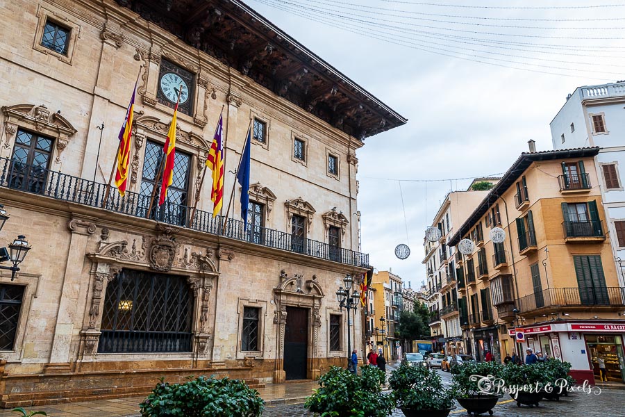 Palma city hall or  Ajuntament de Palma in Palma de Mallorca