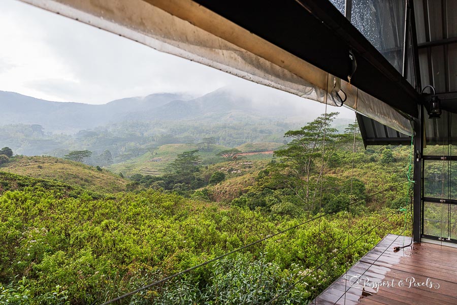The view from the breakfast table at Wild Glamping Knuckles