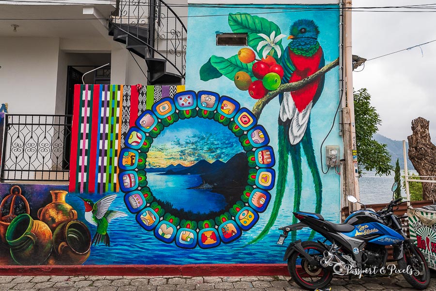 Street art in San Pedro La Laguna, Guatemala