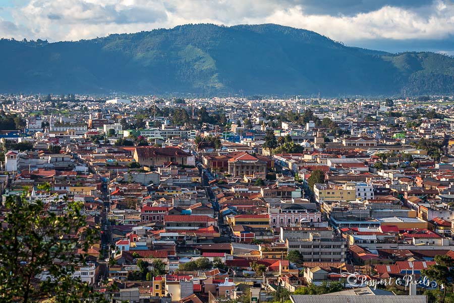 Xela, also known as Quetzaltenango, is surrounded by mountains in the highlands of Guatemala