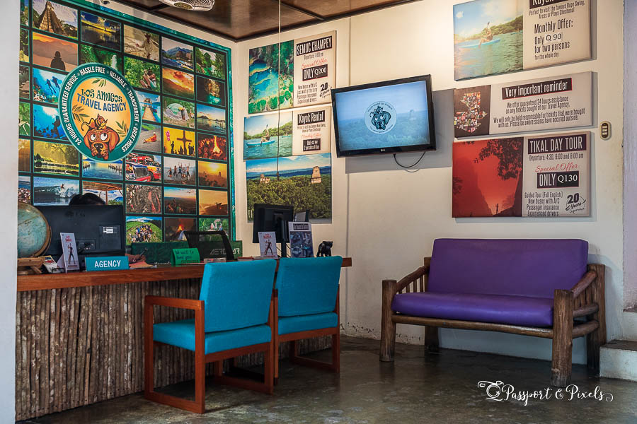 Los Amigos Hostel in Flores even has its own in-house travel agency