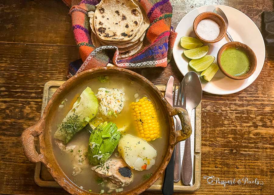 Traditional Caldo de Pollo at La Casa De Las Sopas