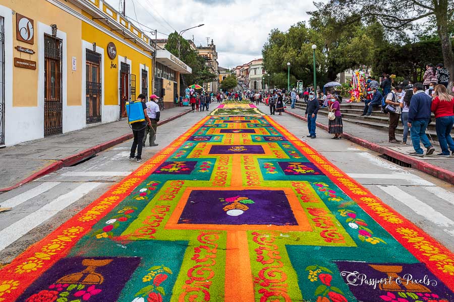 Vibrant alfombras of Guatemala - an important religious tradition