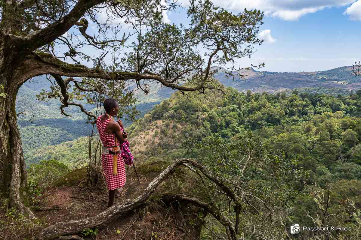 Our lunch spot overlooked this stunning view of Kenya's Loita Hills