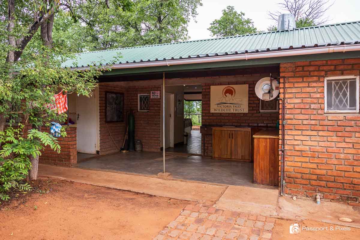 The entrance to Victoria, Falls Wildlife Trust, one of the top things to do in Victoria Falls, Zimbabwe