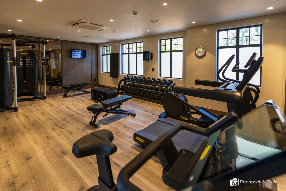 The gym at the Park Hyatt hotel in Johannesburg