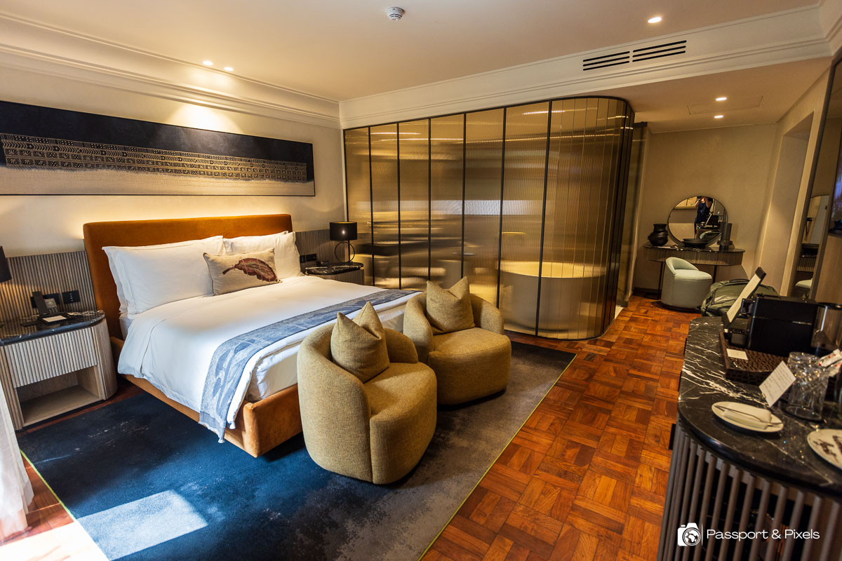 My room in the Park Hyatt Johannesburg