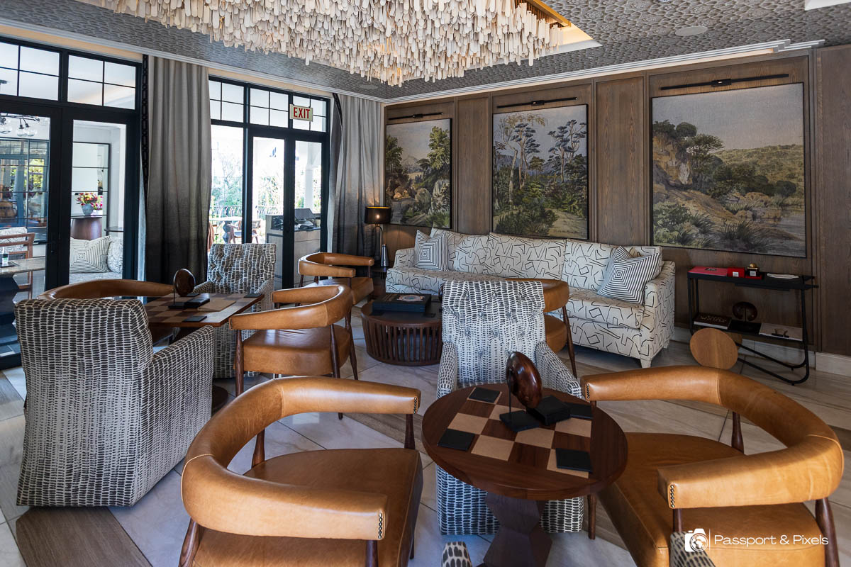 The bar area at the Park Hyatt Johannesburg