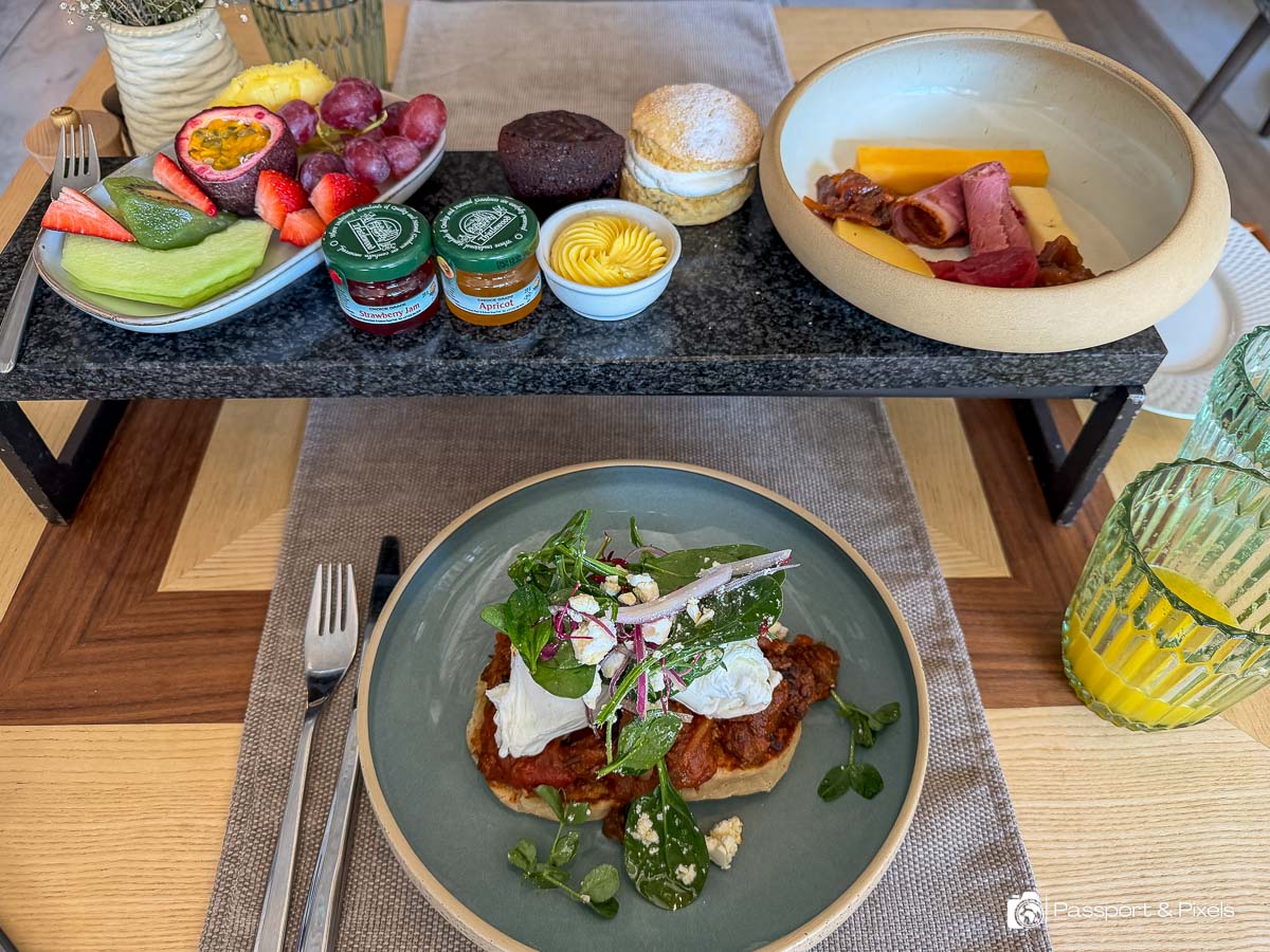 My breakfast at the Park Hyatt hotel in Johannesburg